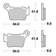 Placute Frana Spate Ktm WRP Ceramic