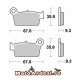 Placute Frana Spate Nissin WRP Ceramic